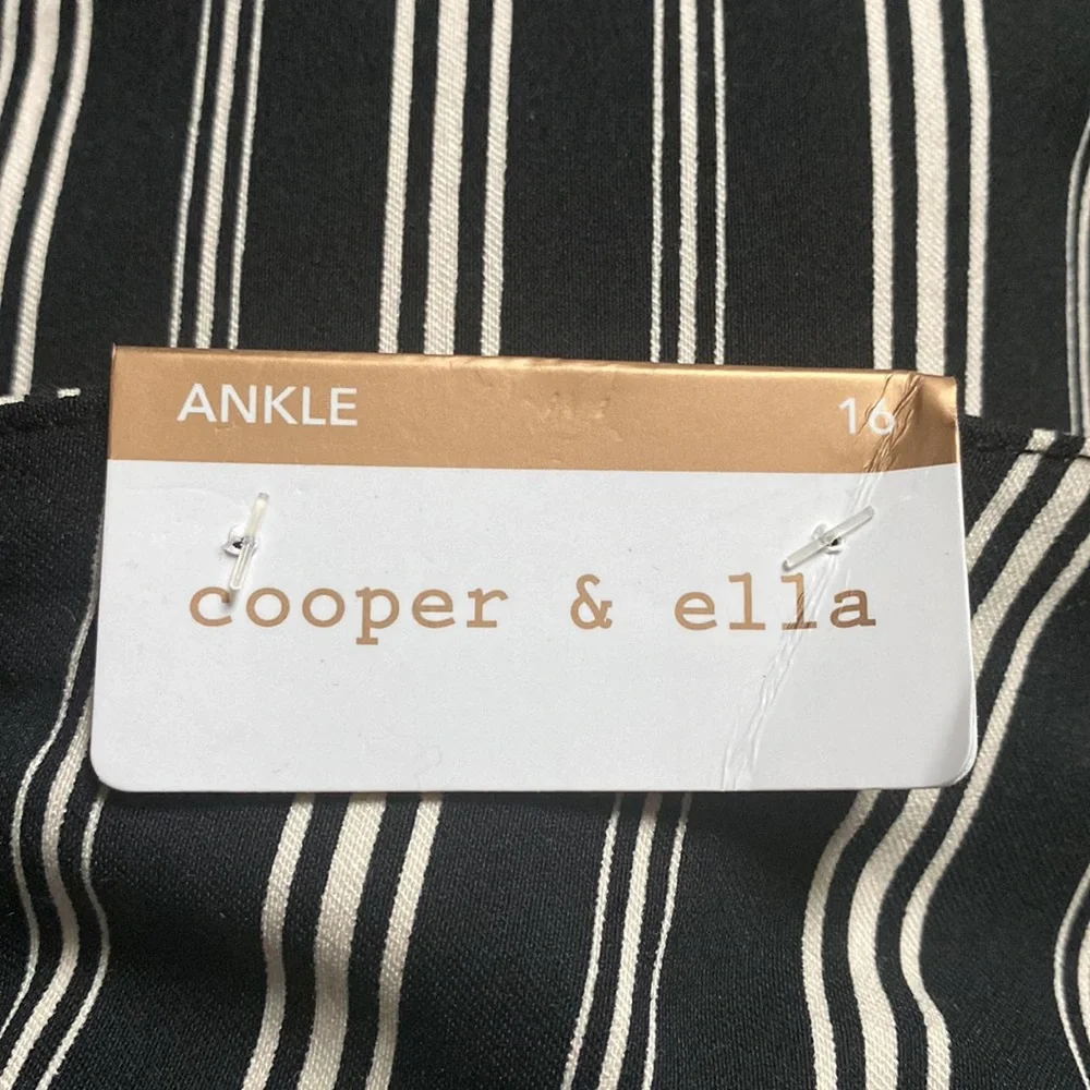 Cooper & Ella Women’s ankle pants Black/Cream Size 16 - Picture 6 of 6